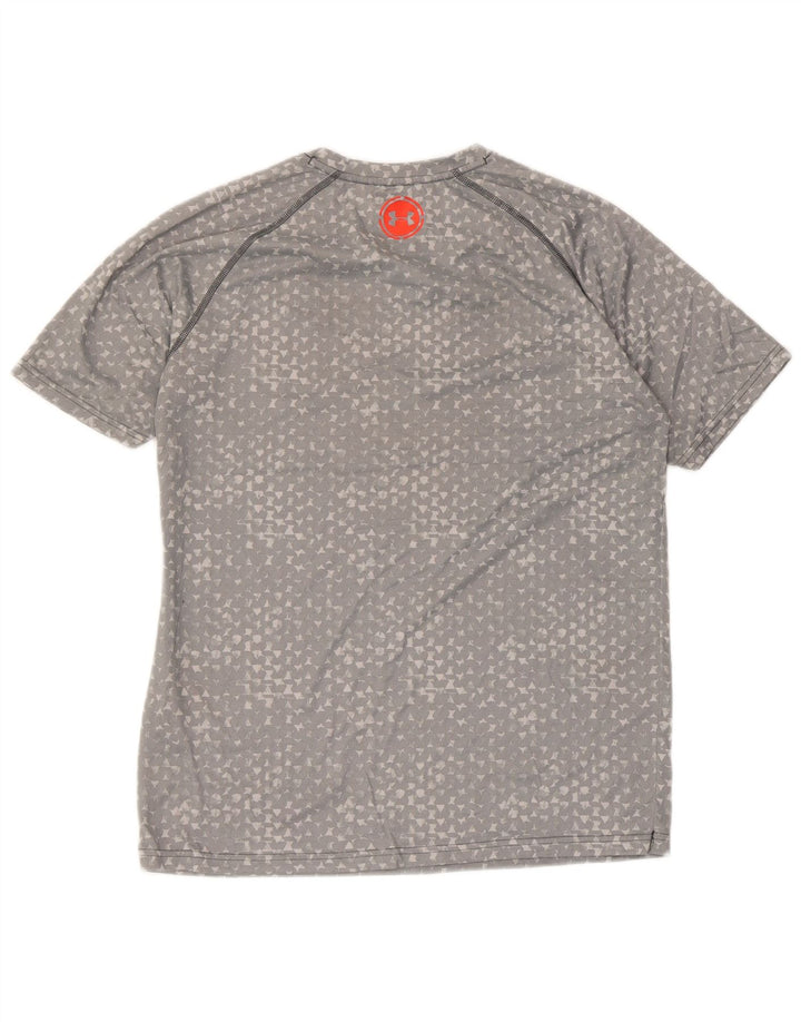 Tricou pentru bărbați UNDER ARMOUR Heat Gear Top Mediu Gri Geometric