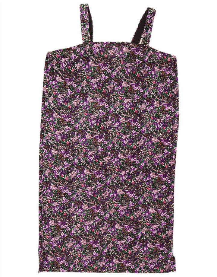 Rochie de soare vintage pentru femei UK 14 mare, multicoloră, florală