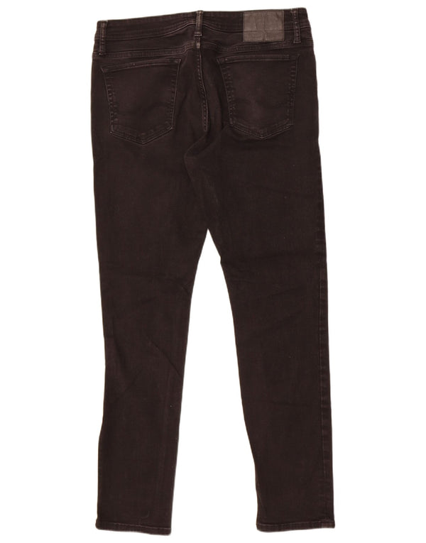 Blugi pentru bărbați Jack & Jones Liam skinny W36 L32 bumbac negru