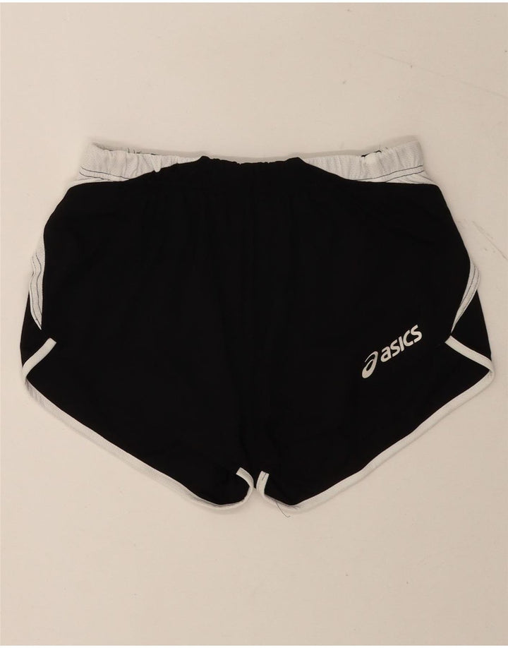 Pantaloni scurti sport Asics pentru femei UK 12, mediu negru, bumbac color bloc