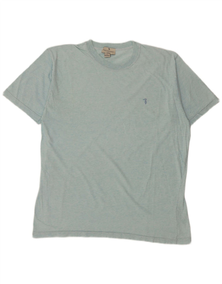 Tricou Trussardi pentru bărbați Top mare, albastru, bumbac