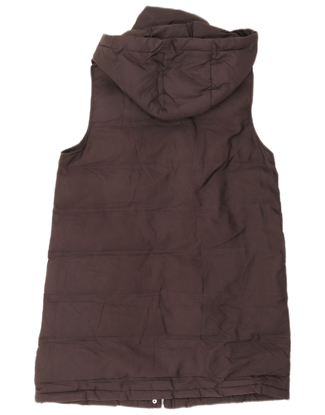 Gilet căptușit cu glugă pentru femei Zara UK 14 Medium Black