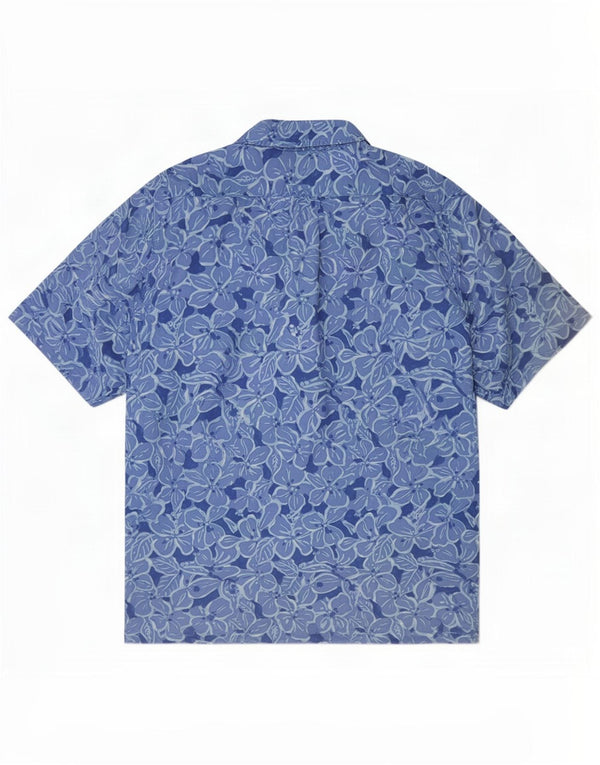 Cămașă hawaiană cu mânecă scurtă Polo Ralph Lauren, pentru bărbați, 2XL, albastru, floral