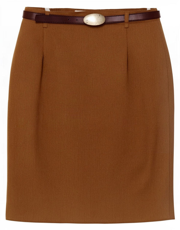 Fusta creion pentru femei Steilmann UK 14 Medium W30 Maro Lână nouă