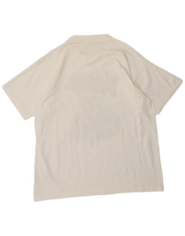 Tricou grafic Vintage pentru bărbați Marvel Entertainment X-Men Top XL Alb anii 90