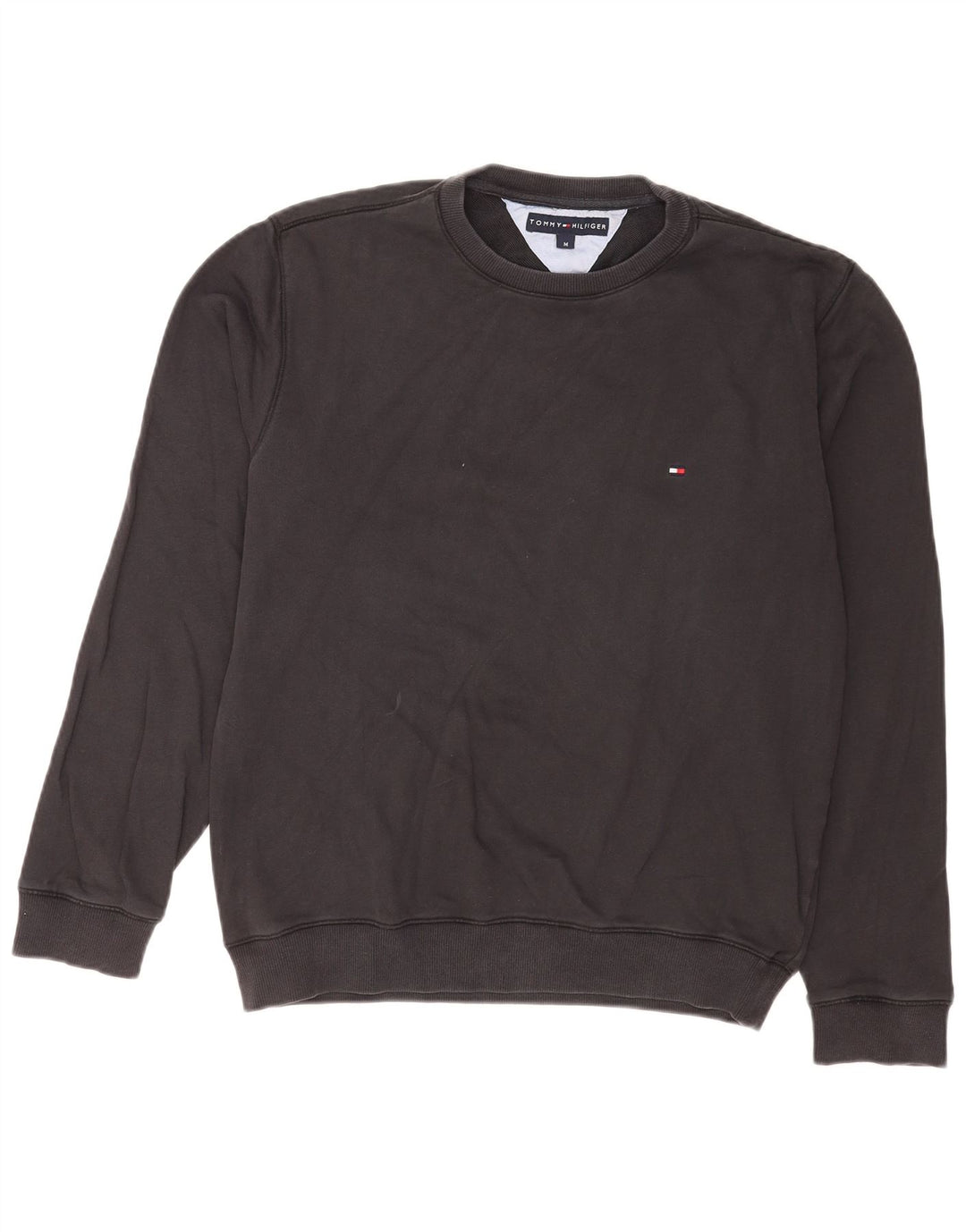 Hanorac pentru bărbați Tommy Hilfiger Pulover mediu din bumbac negru