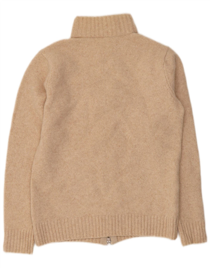Pulover cardigan pentru femei Armani UK 12 Medium Beige Lână virgină
