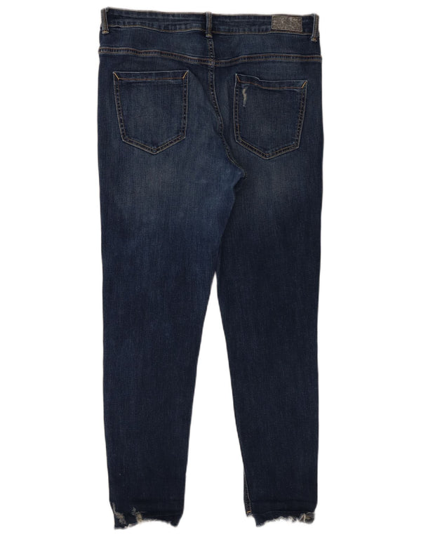 Zara Womens Skinny Jeans EU 44 XL W34 L27 Blue Cotton