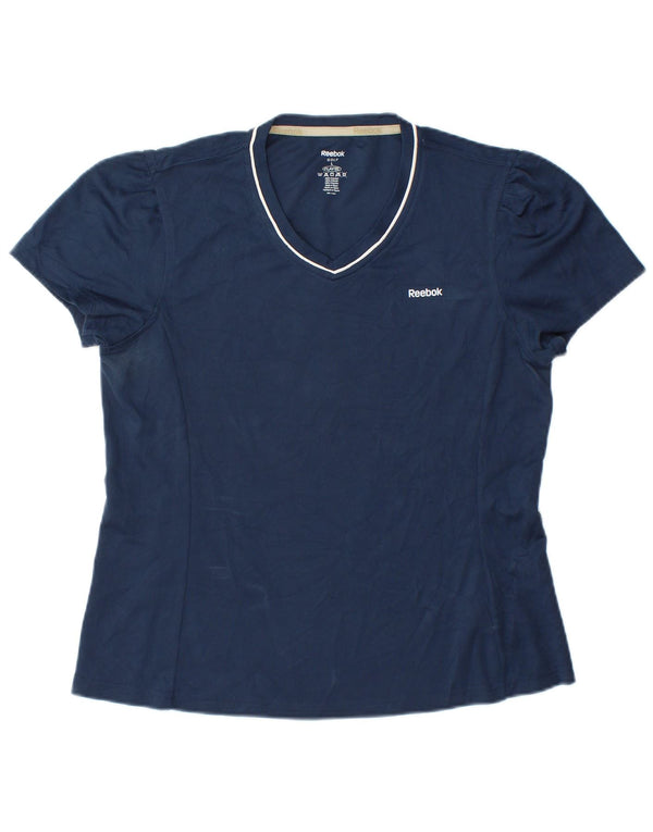 Tricou pentru femei Reebok Top UK 14 Large Bleumarin Poliester