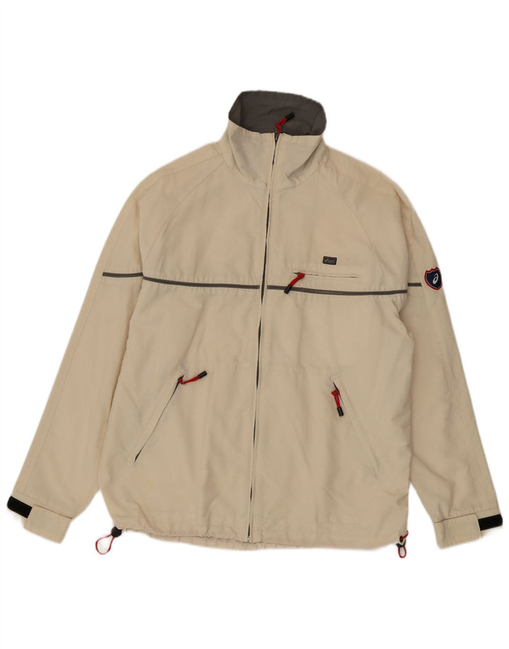 Jachetă Asics pentru bărbați, UK 38, bumbac, bej mediu