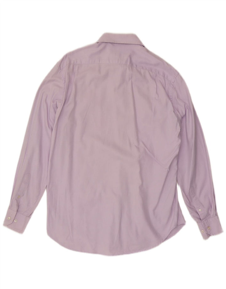 Cămașă Massimo Dutti pentru bărbați Mărimea 15 3/4 40 Medium Purple Herringbone