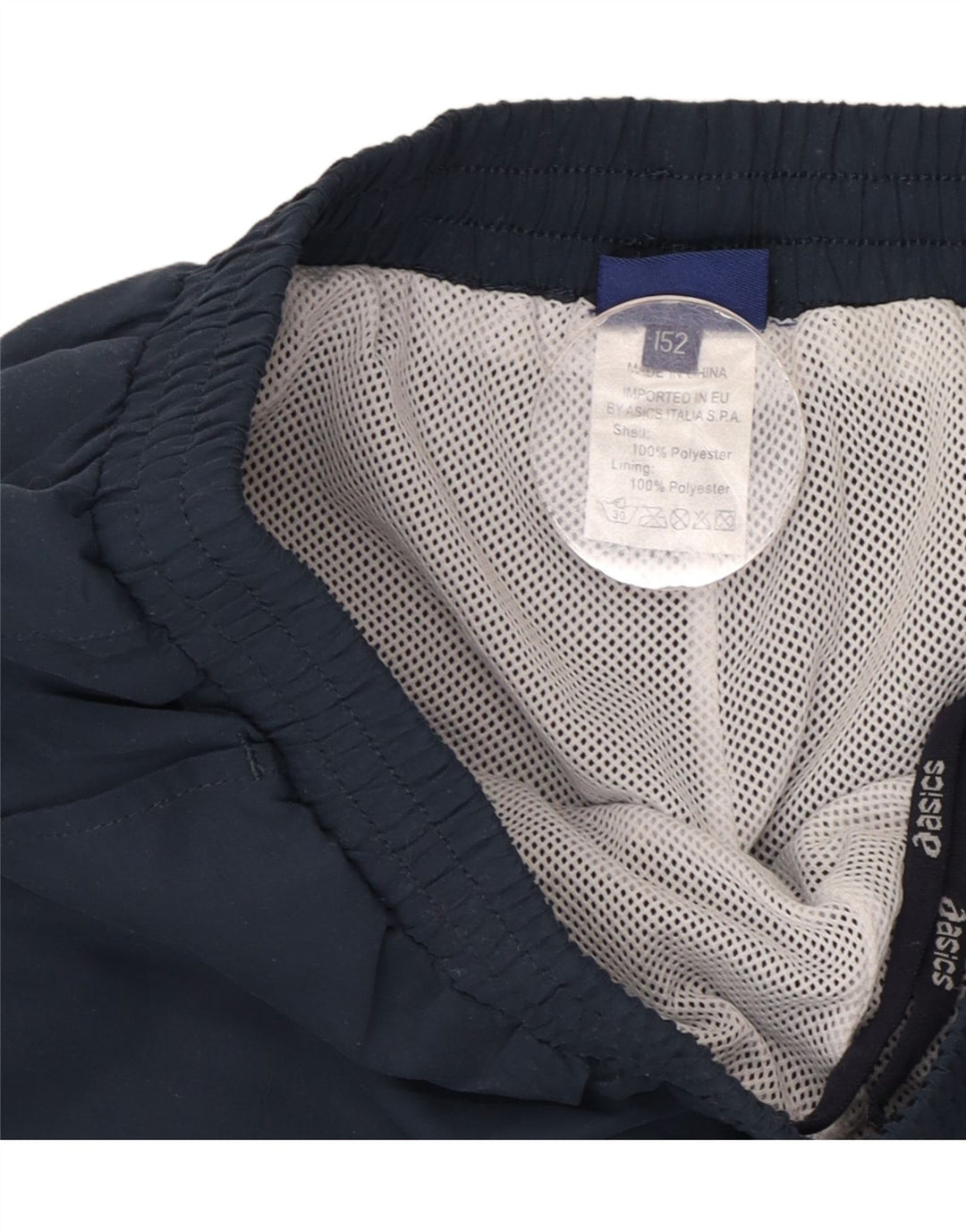 Pantaloni de trening Asics pentru baieti 11-12 ani poliester bleumarin
