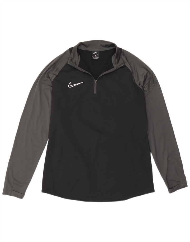 Trening pentru bărbați Nike Pullover Top Mediu Negru Poliester Colorblock