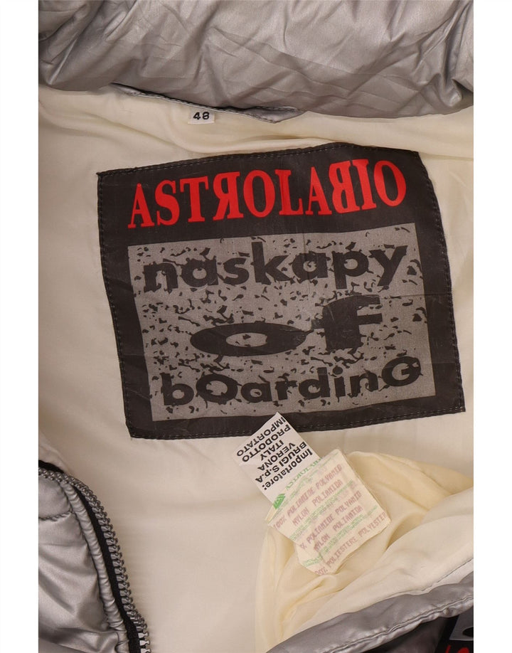 Gilet căptușit pentru bărbați Astrolabio IT 48 Medium Silver Poliamidă