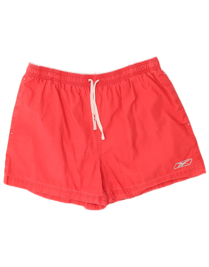 Pantaloni scurti sport pentru bărbați Reebok, bumbac roșu mic