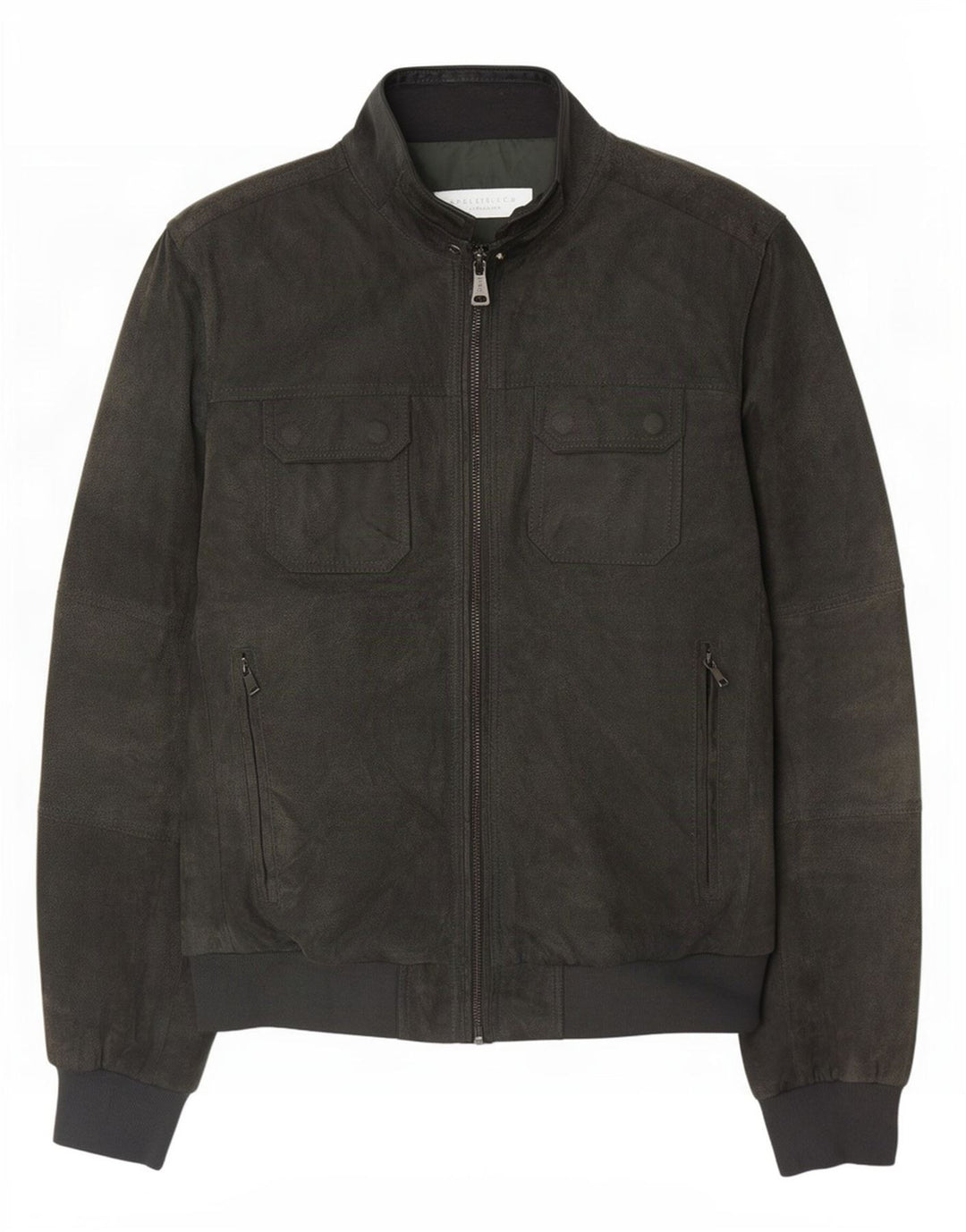 Jachetă Bomber de piele intoarsa pentru barbati Conbipel IT 54 XL verde