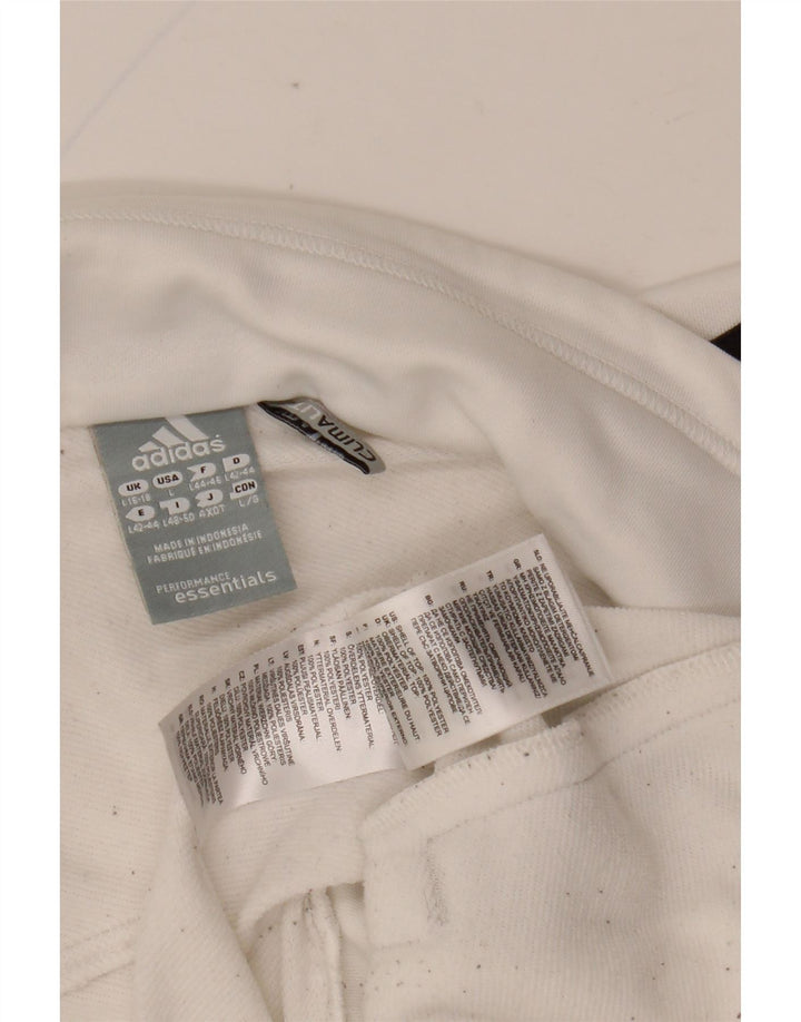 Jachetă de trening Climalite ADIDAS pentru femei UK 16/18 Large White