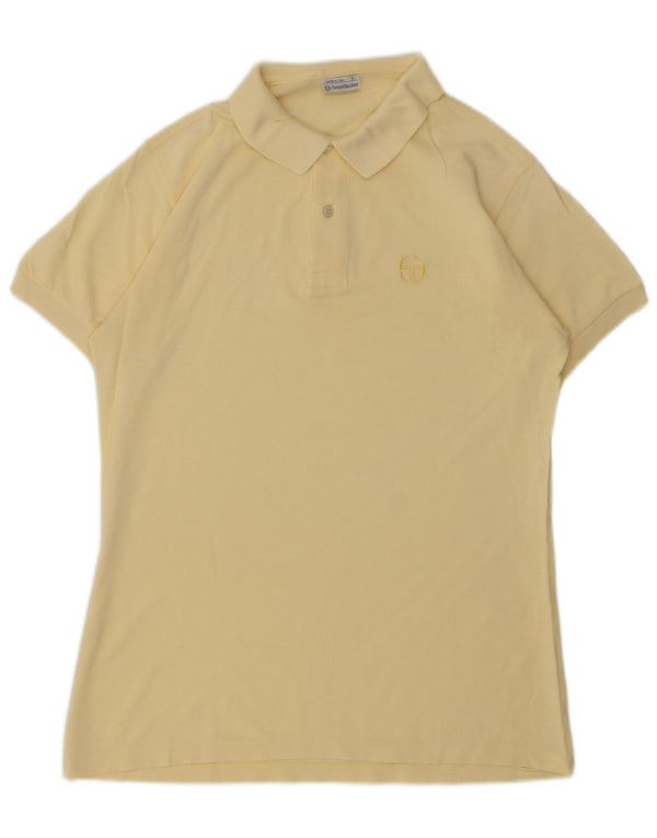 Tricou polo Sergio Tacchini pentru bărbați IT 50 Bumbac galben mediu
