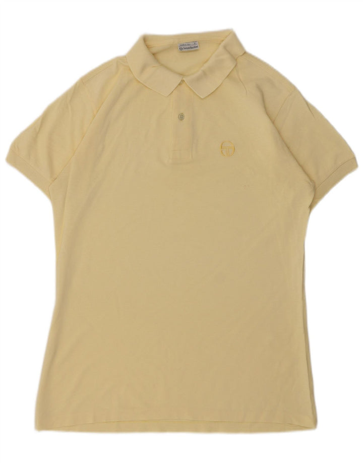Tricou polo Sergio Tacchini pentru bărbați IT 50 Bumbac galben mediu