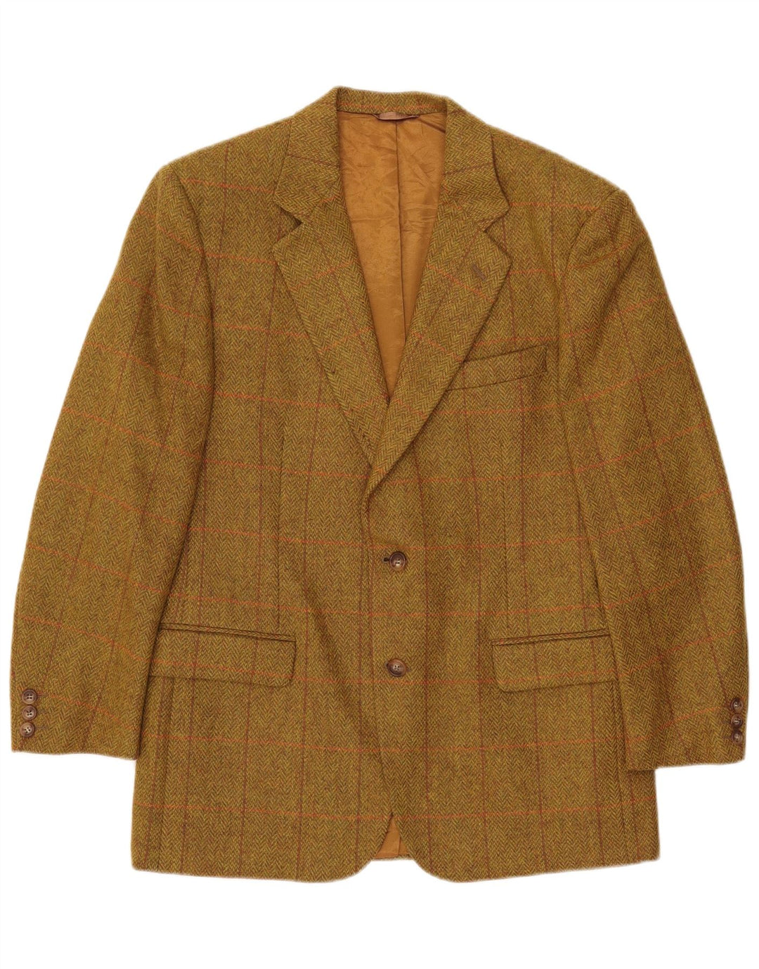 Jachetă pentru bărbați Henry Cottons cu 2 nasturi IT 48 Medium Khaki Herringbone