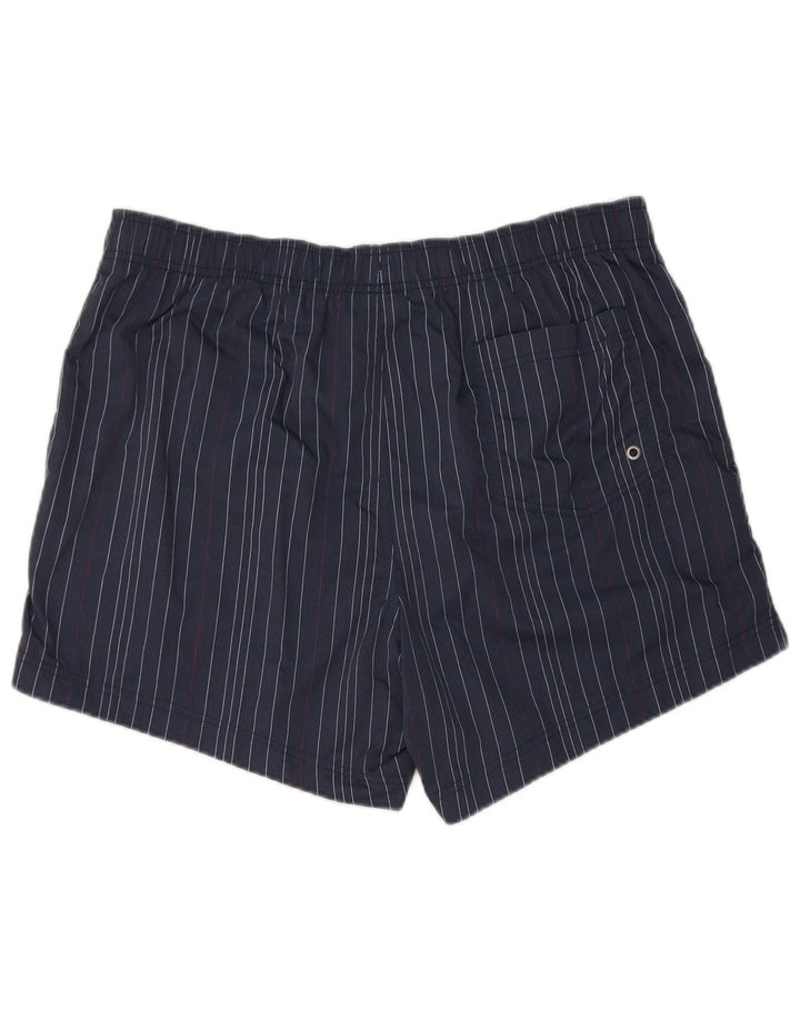 Pantaloni scurți de înot Champion pentru bărbați XL, poliamidă cu dungi bleumarin