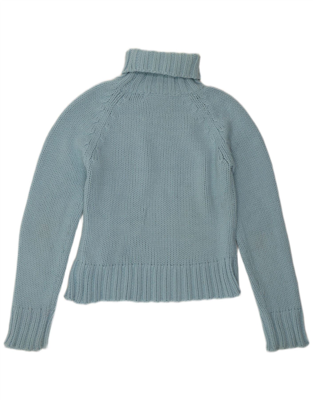 Pulover pentru femei cu gât rulat Zara UK 14 mare, albastru acrilic