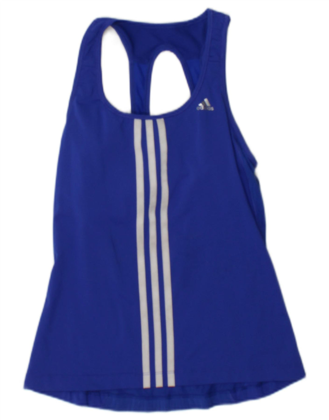 Vest Top Climacool pentru femei Adidas UK 8 Small Blue Colorblock Nylon