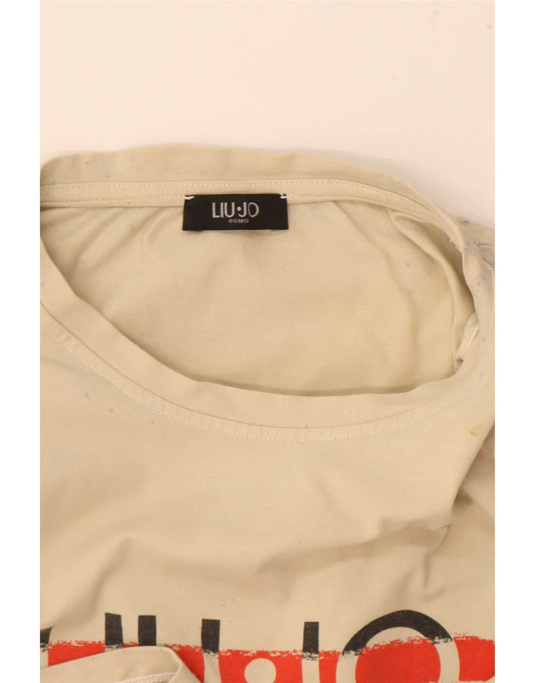 Tricou grafic pentru bărbați Liu Jo Top Medium Bej