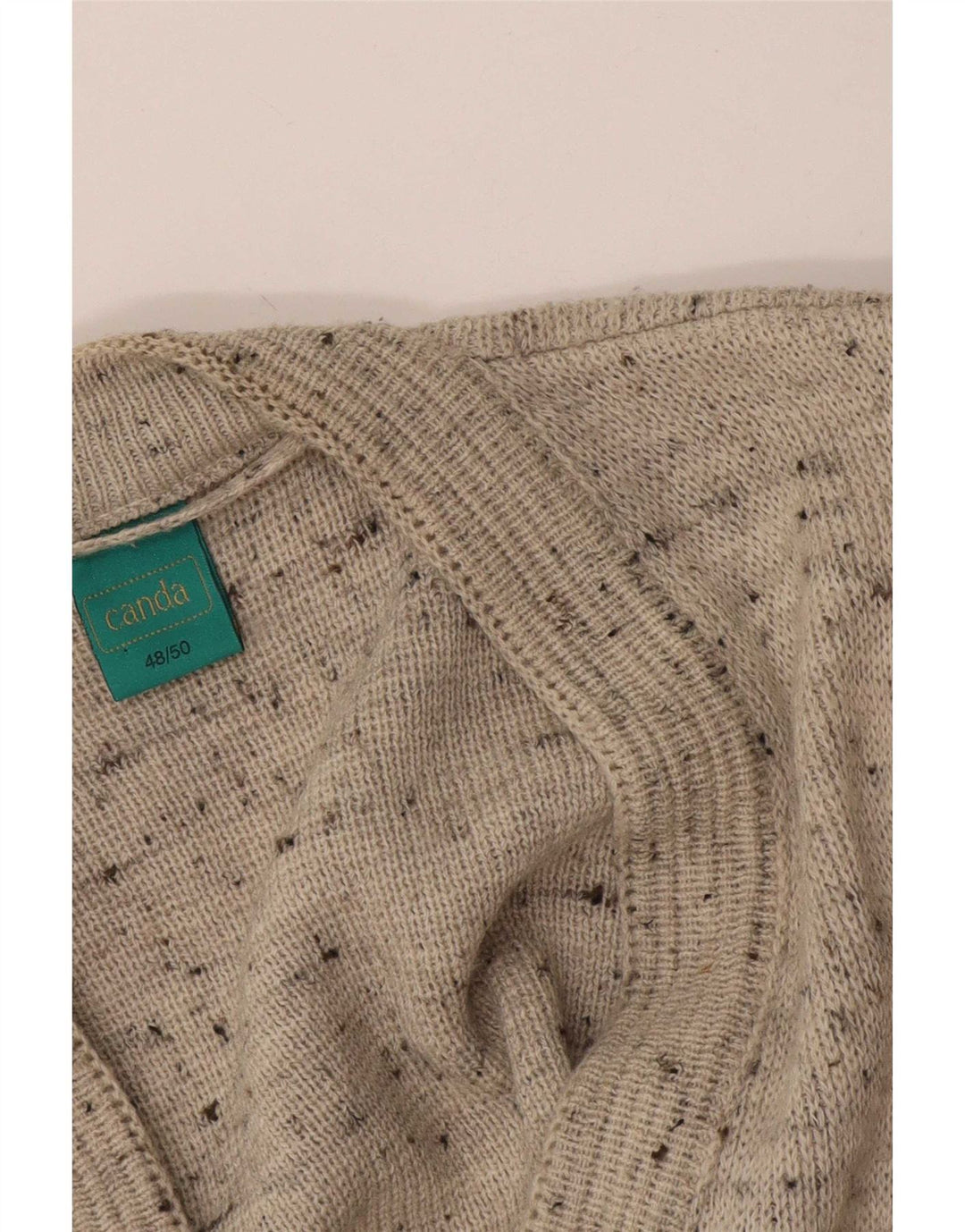 Pulover cardigan pentru bărbați Canda IT 48/50 Gri mediu Geometric Acrilic