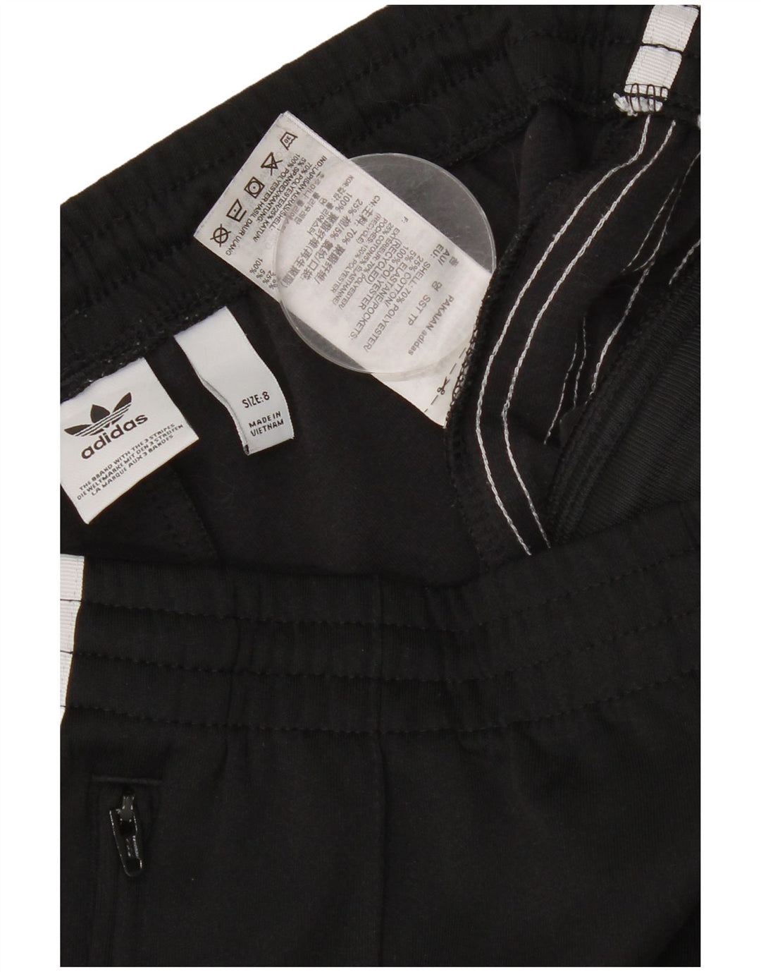 ADIDAS Womens Tracksuit Trousers UK 8 Small  Black Polyester