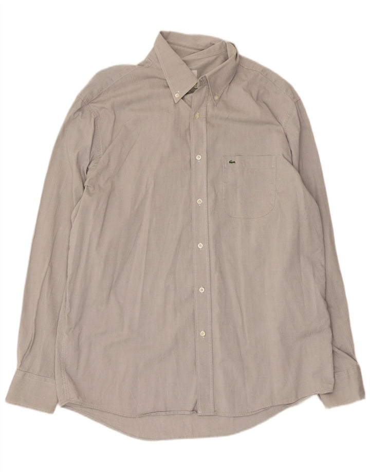 Cămașă pentru bărbați Lacoste Regular Fit Mărimea 44 XL Bumbac gri