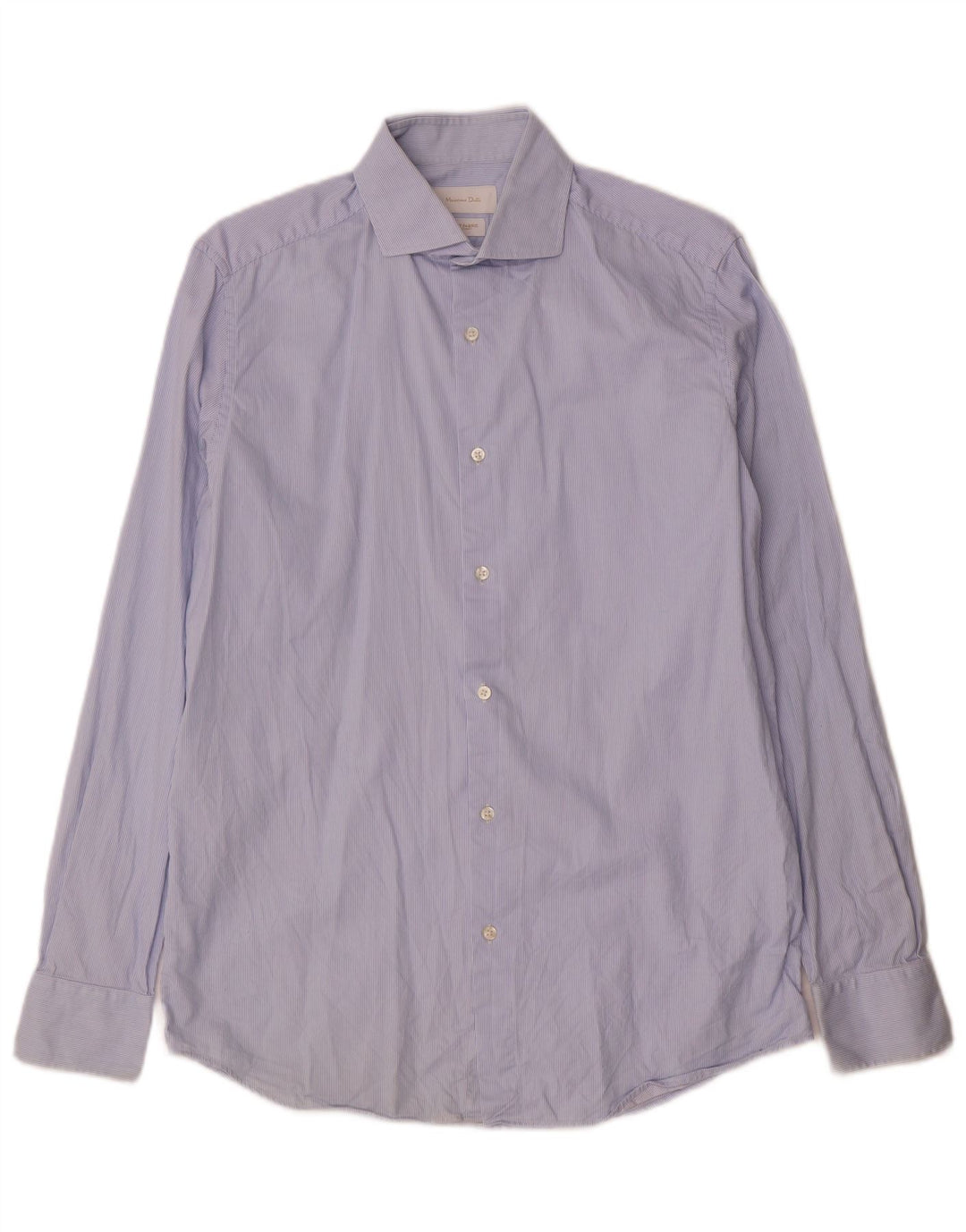 Cămașă Massimo Dutti pentru bărbați Mărimea 39 15 1/2 Medium Blue Pinstripe