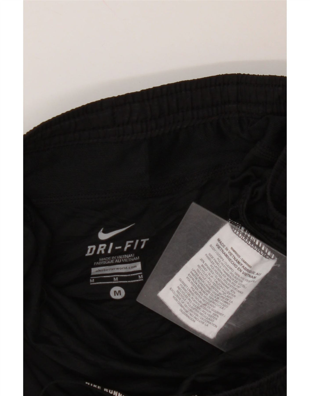 Pantaloni scurti sport NIKE Dri Fit pentru femei UK 14 Poliester mediu negru