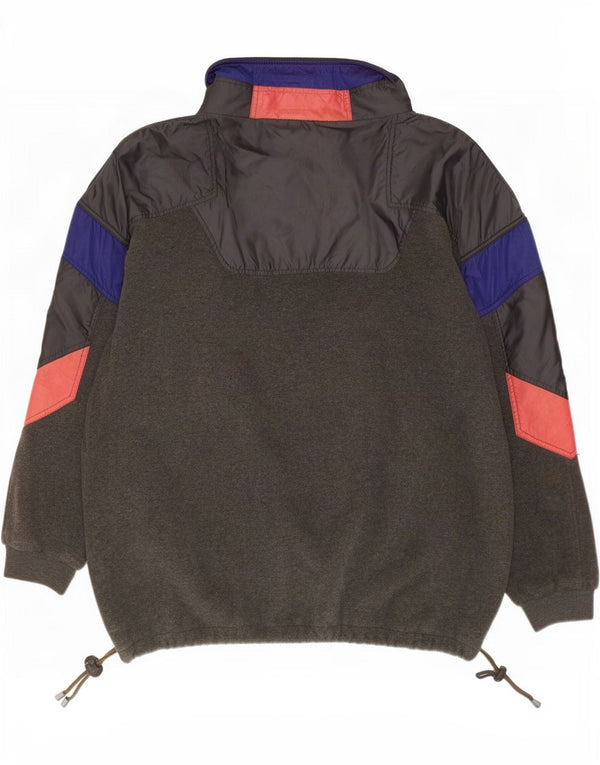 Pulover pentru bărbați Klepper, cu fermoar și gât, din lână, 2XL, gri, poliester color bloc