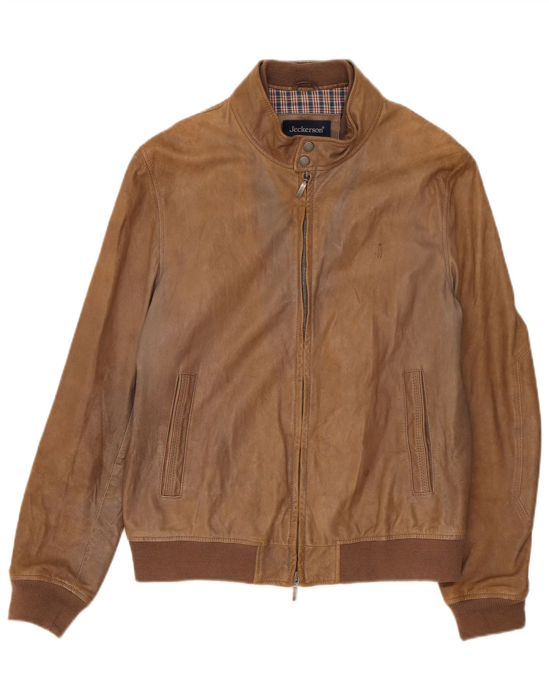 Jachetă de piele pentru bărbați Jeckerson UK 42 XL maro