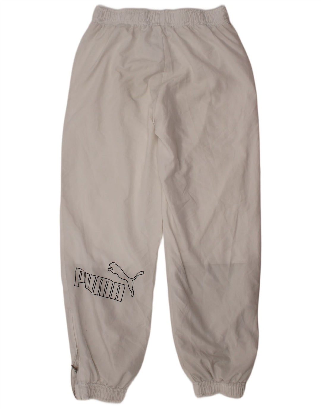 PUMA Băieți Pantaloni de trening Pantaloni de jogging 9-10 ani Poliester alb
