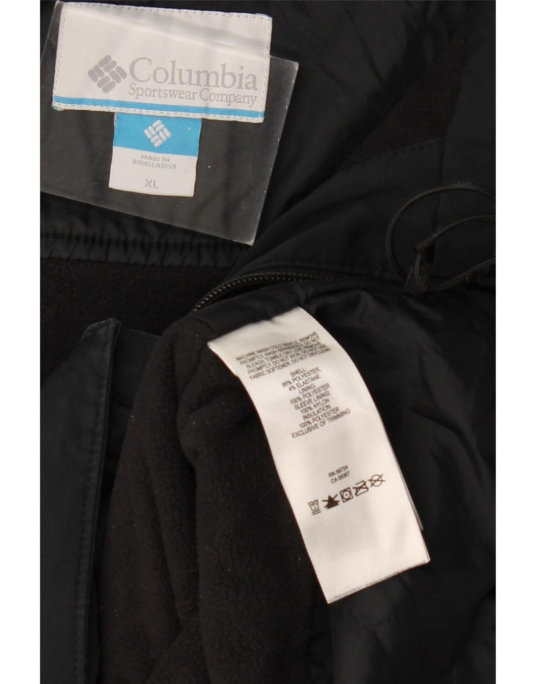 Jachetă de vânt cu glugă COLUMBIA pentru bărbați UK 42 XL poliester gri