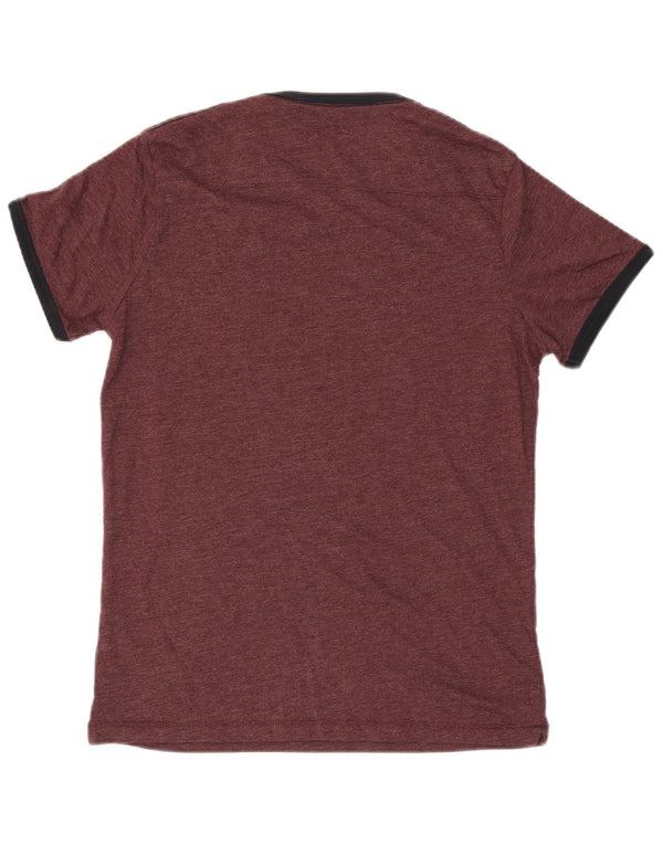 Tricou pentru bărbați French Connection Top Medium Burgundy Bumbac