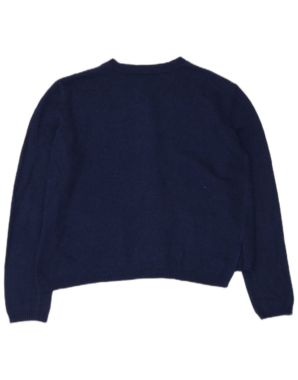 Pulover cardigan supradimensionat pentru femei Topshop UK 10 Mic bleumarin acrilic