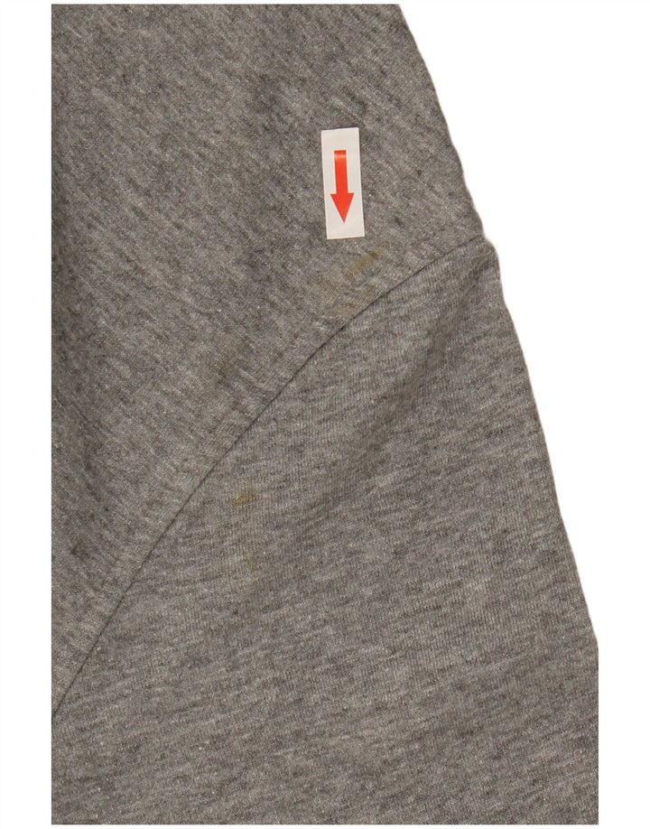 Pulover cu grafic pentru bărbați Jack & Jones Pulover mare din bumbac cu pete gri
