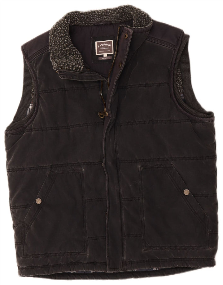 Gilet căptușit pentru bărbați Fat Face UK 40 mare bumbac gri