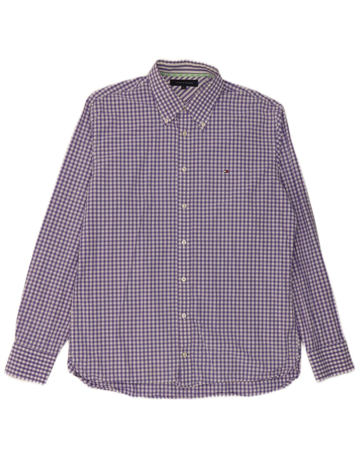 Cămașă pentru bărbați Tommy Hilfiger, mare violet, din bumbac