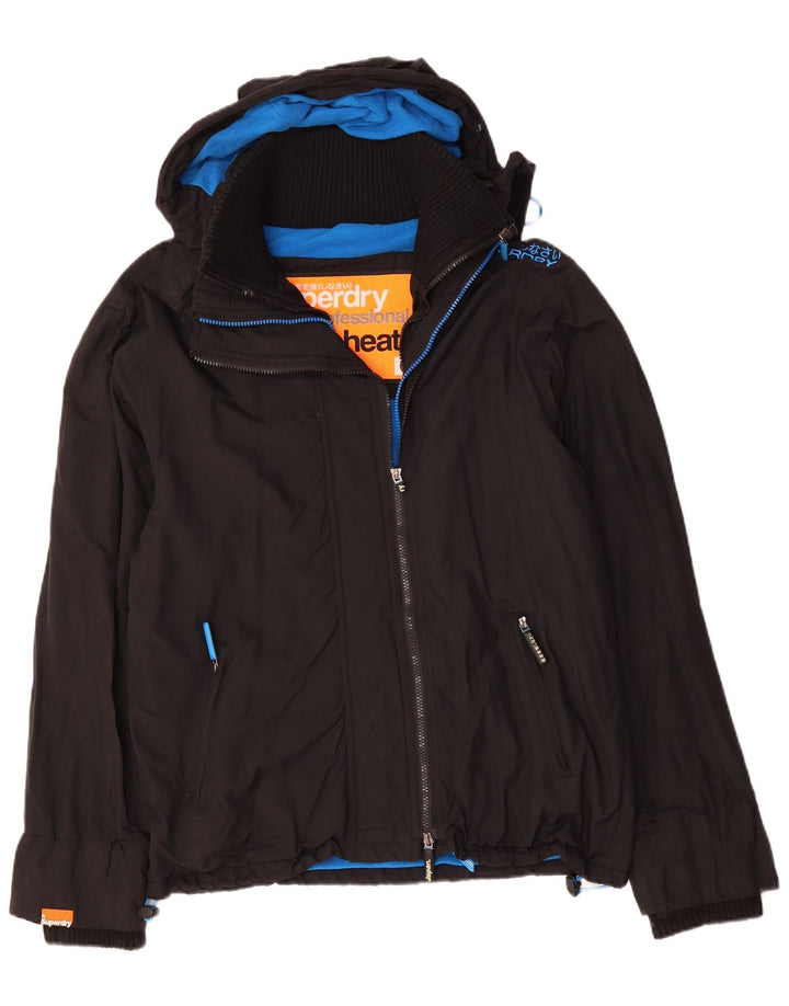 Jachetă Windbreaker cu grafică Superdry pentru bărbați UK 44 2XL Poliester negru