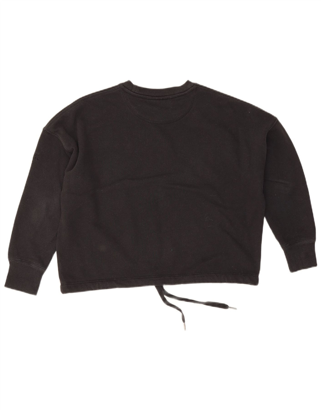 Calvin Klein Golf Crop Oversized Top cu mâneci 3/4 UK 10 Mic Negru