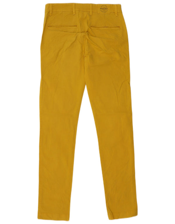 Pantaloni chino slim pentru bărbați Zara EU 36 XS W29 L32 Galben