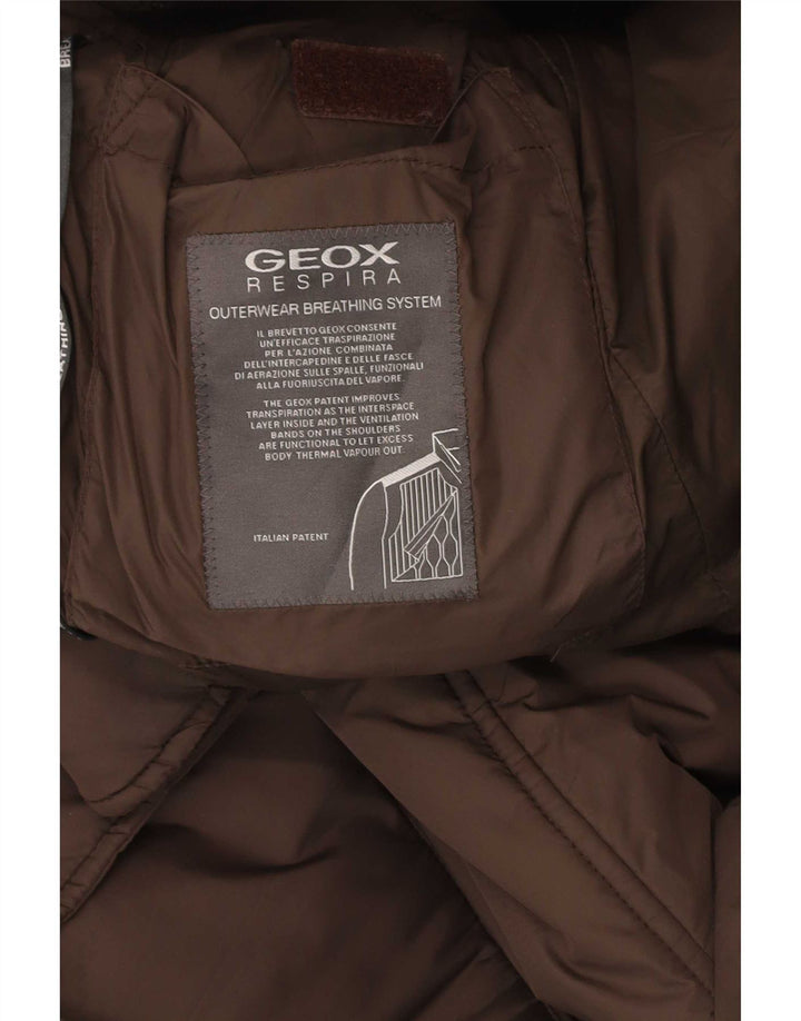 Jachetă căptușită pentru bărbați Geox Regular Fit UK 38 Maro Mediu