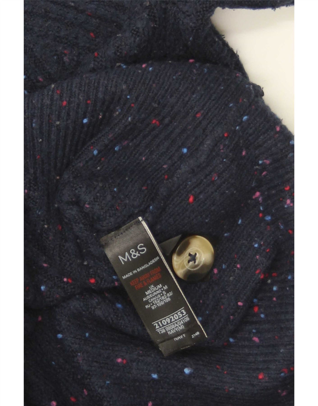 Pulover cardigan pentru femei Marks & Spencer UK 14 Medium Bleumarin Pete
