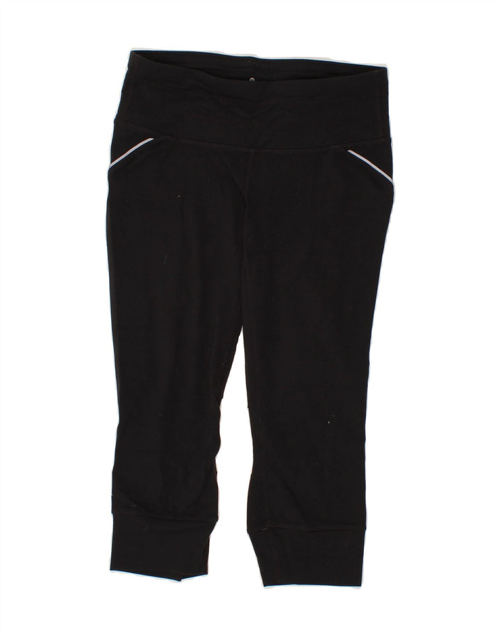 ATHLETA Womens Capri Leggings UK 8 Small Black Nylon Vintage Athleta and Second-Hand Athleta from Messina Hembry 