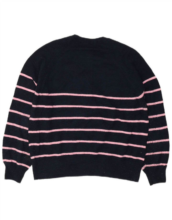 MARKS & SPENCER Pulover pentru femei cu gât cu nasturi, UK 14 Medium Bleumarin