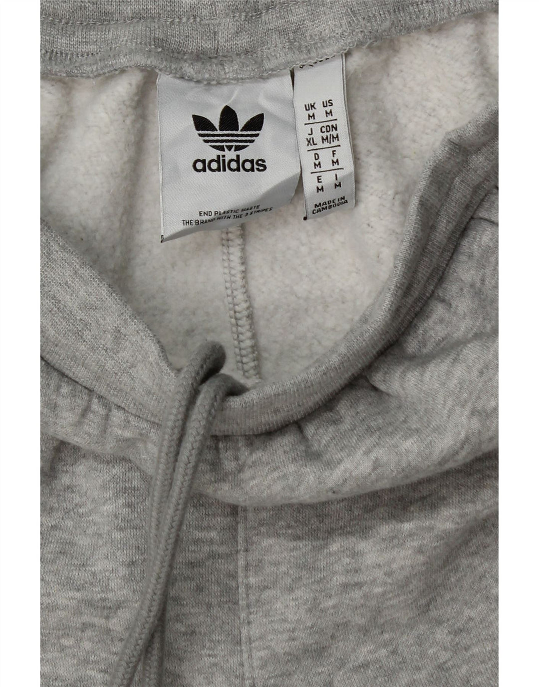 ADIDAS Womens Graphic Tracksuit Trousers Joggers UK 14 Medium  Grey